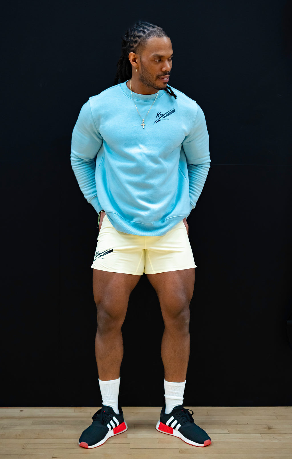 Premium Pullover in Ozeanblau