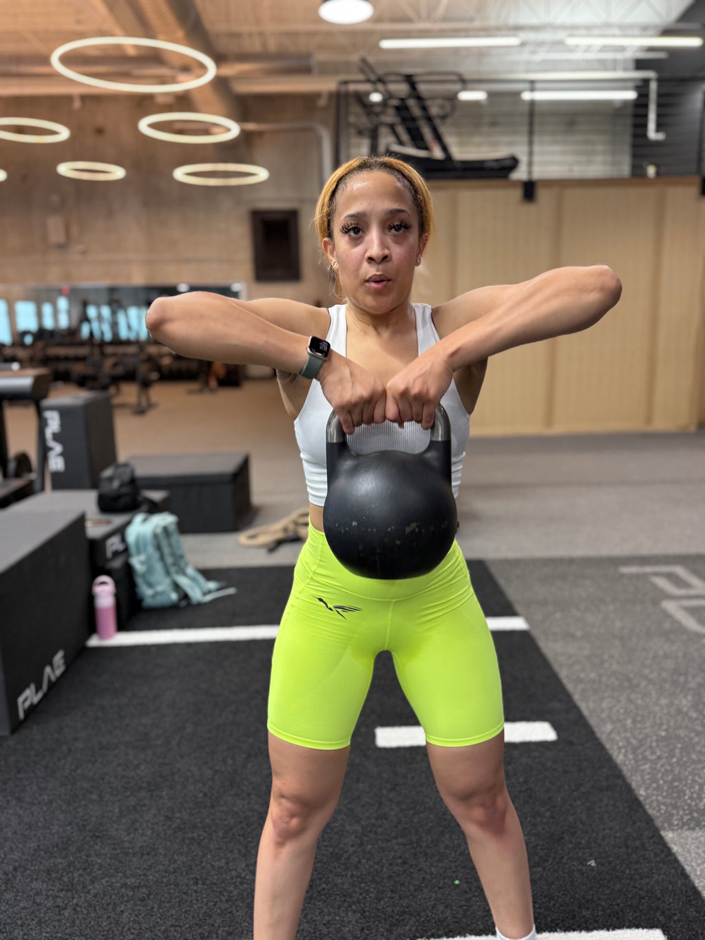 Biker shorts with pocket