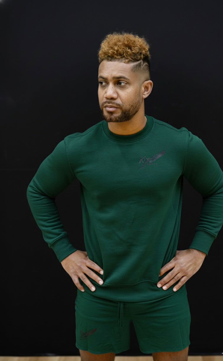 Premium Pullover in Ozeanblau