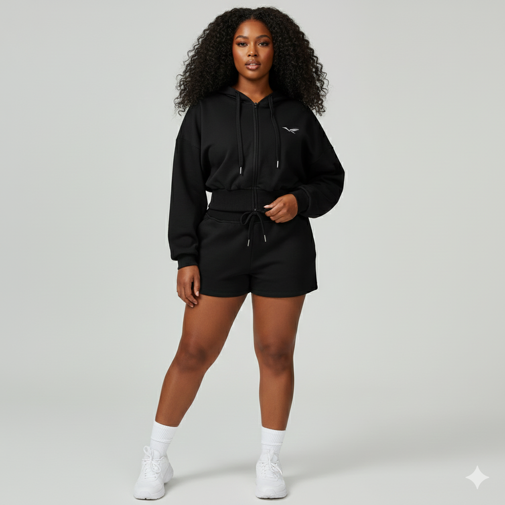 Coat and Shorts Set