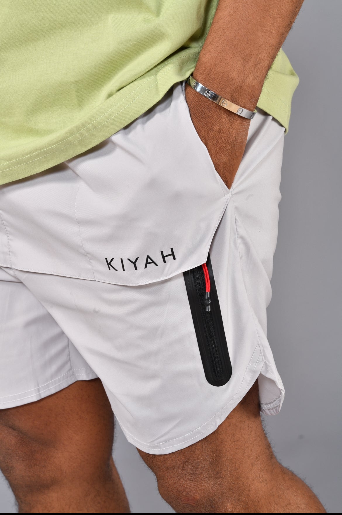 Zipper Pocket Shorts Men