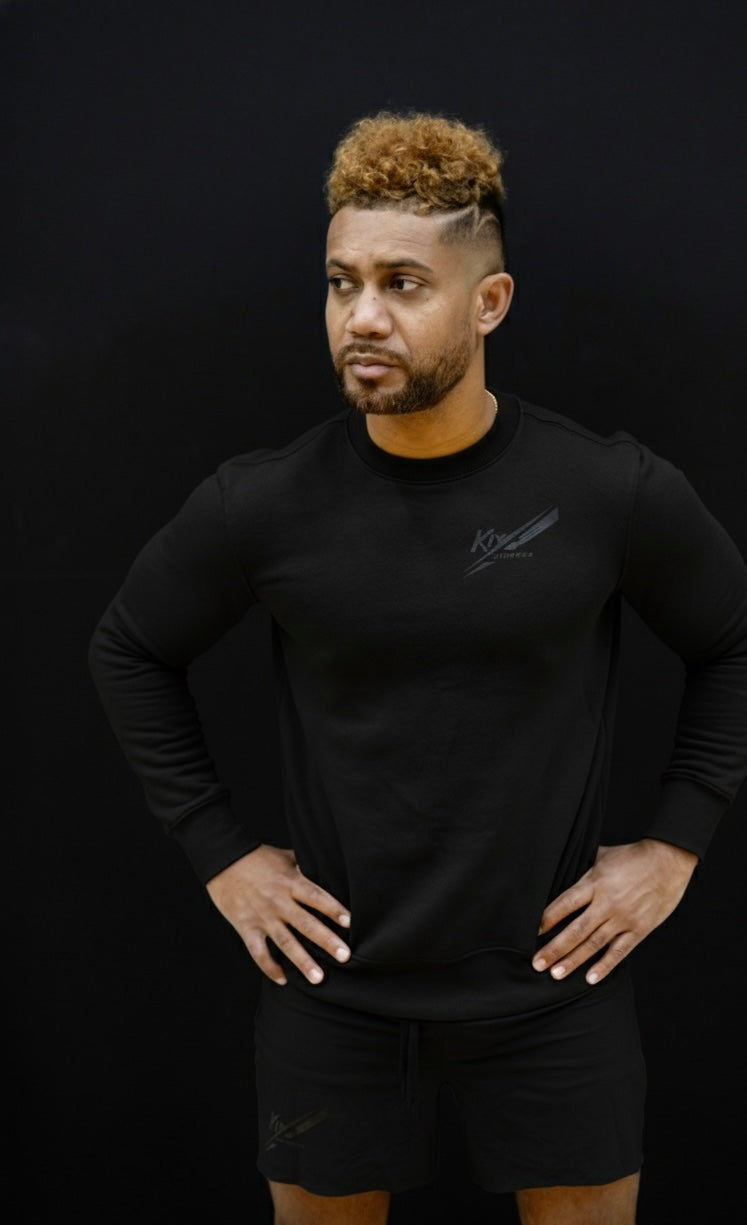 Premium Pullover in Ozeanblau