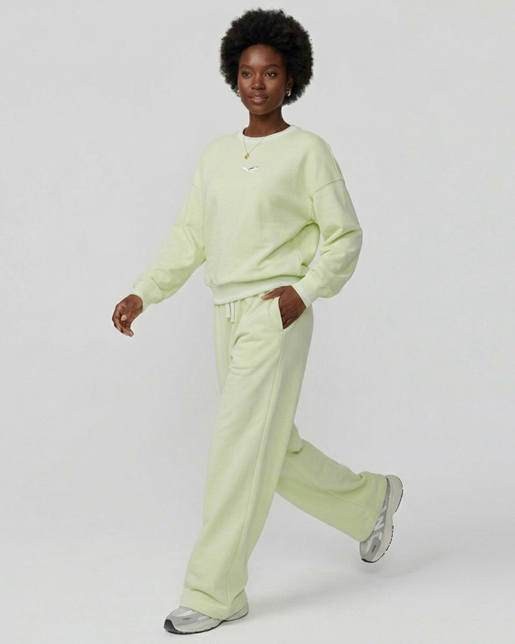 The "Ethereal" Wide-Leg Fleece Co-ord Set