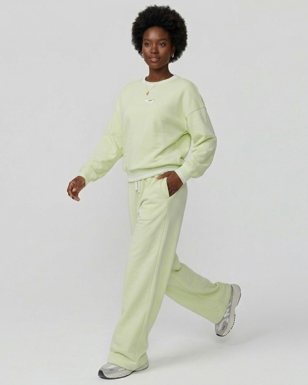 The "Ethereal" Wide-Leg Fleece Co-ord Set