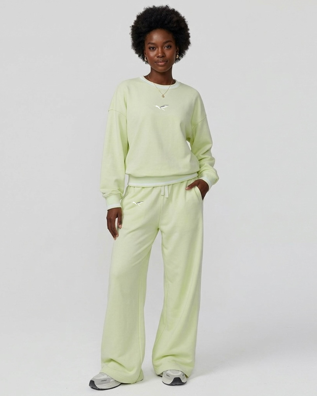 The "Ethereal" Wide-Leg Fleece Co-ord Set