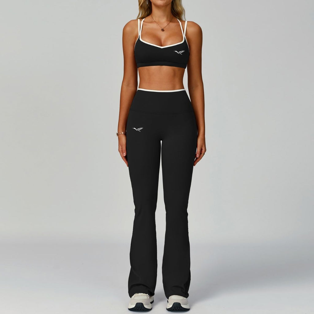 Flared leggings+sports Bra set