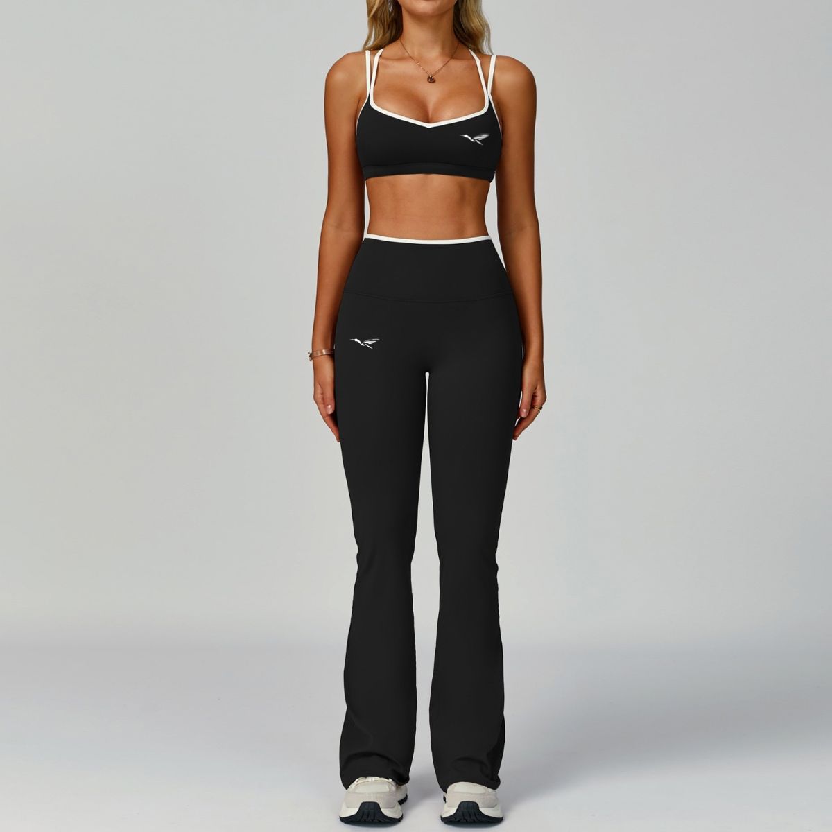 Flared leggings+sports Bra set