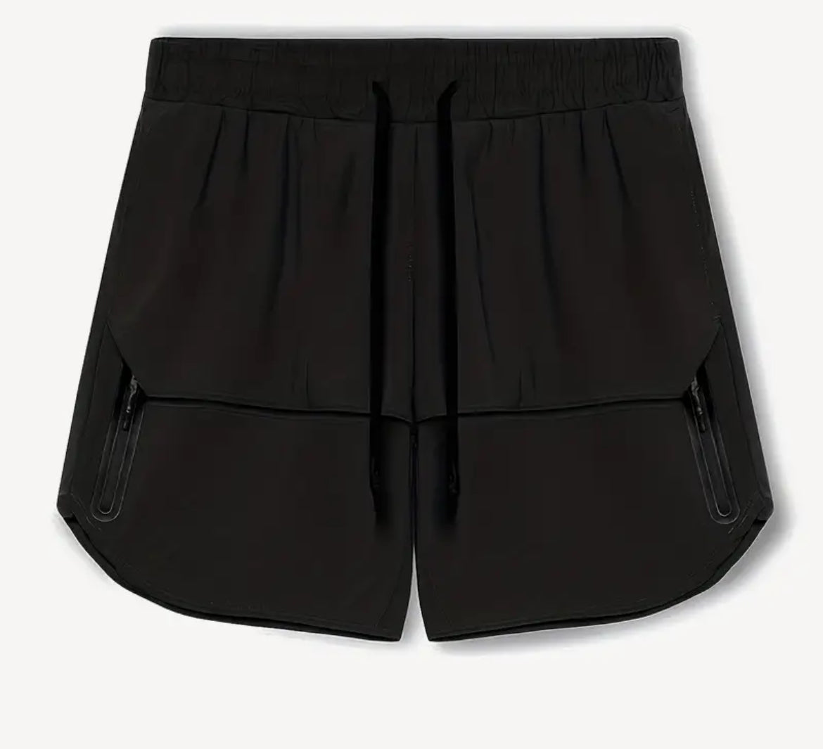 Zipper Pocket Shorts Men