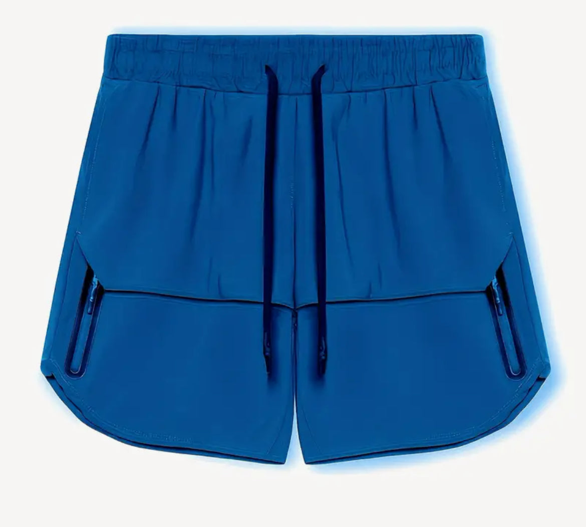Zipper Pocket Shorts Men