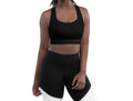 Black Winter Longline sports bra