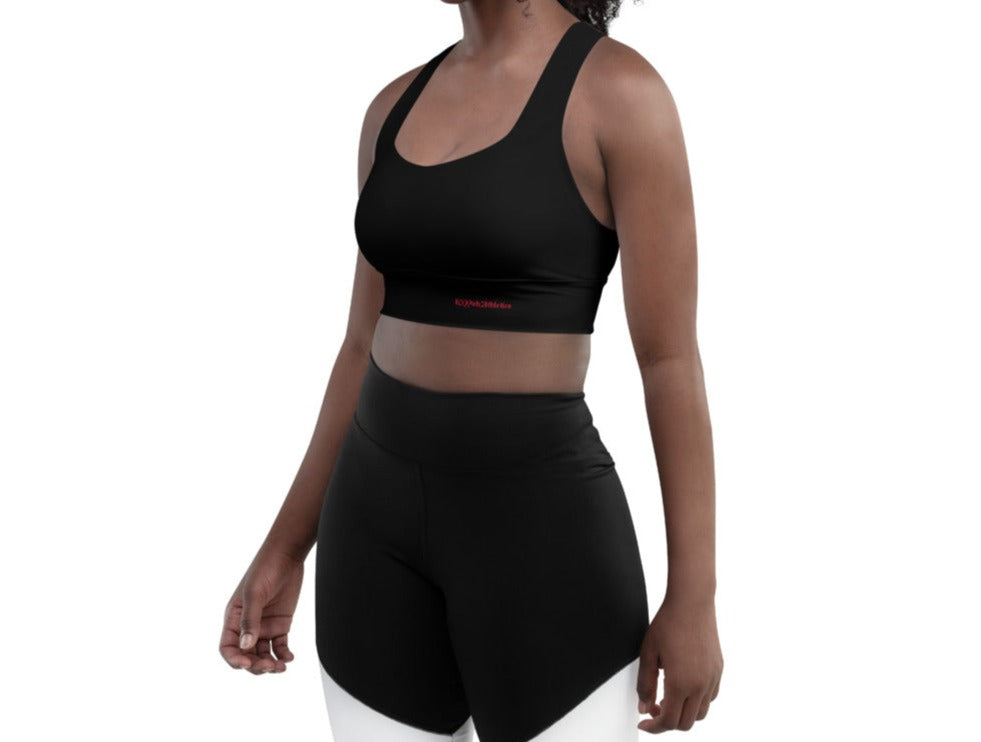 Black Winter Longline sports bra